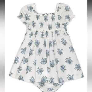 Edgehill Collection Blue Floral Baby Girl Dress 24 Months